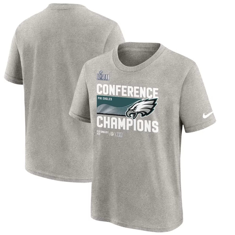 Philadelphia Eagles Nike Gray 2022 NFC Champions Collection T-Shirt
